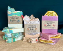 Load image into Gallery viewer, Christmas Soap Gift Set • Vegan Handmade Soap Trio • Festive Letterbox Gift Box