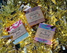 Load image into Gallery viewer, Christmas Soap Gift Set • Vegan Handmade Soap Trio • Festive Letterbox Gift Box