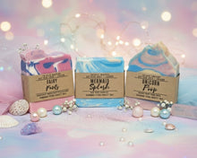 Load image into Gallery viewer, Fantasy Soap Gift Set | Mermaid Splash, Unicorn Poop & Fairy Farts | Letterbox Gift
