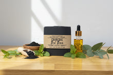 Load image into Gallery viewer, Charcoal & Tea Tree Facial Soap • With Tamanu Oil and Pure Essential Oils • Deep Pore Cleansing