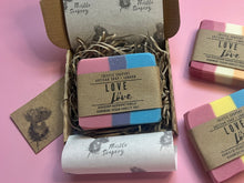 Load image into Gallery viewer, Love is Love • LGBTQ+ Pride Flag Themed Vegan Soap • With Shea Butter and Avocado Oil
