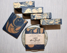 Load image into Gallery viewer, Lady MacBeth Charcoal Facial Soap • Turmeric & Pure Essential Oils • For Sensitive & Acne Prone Skin