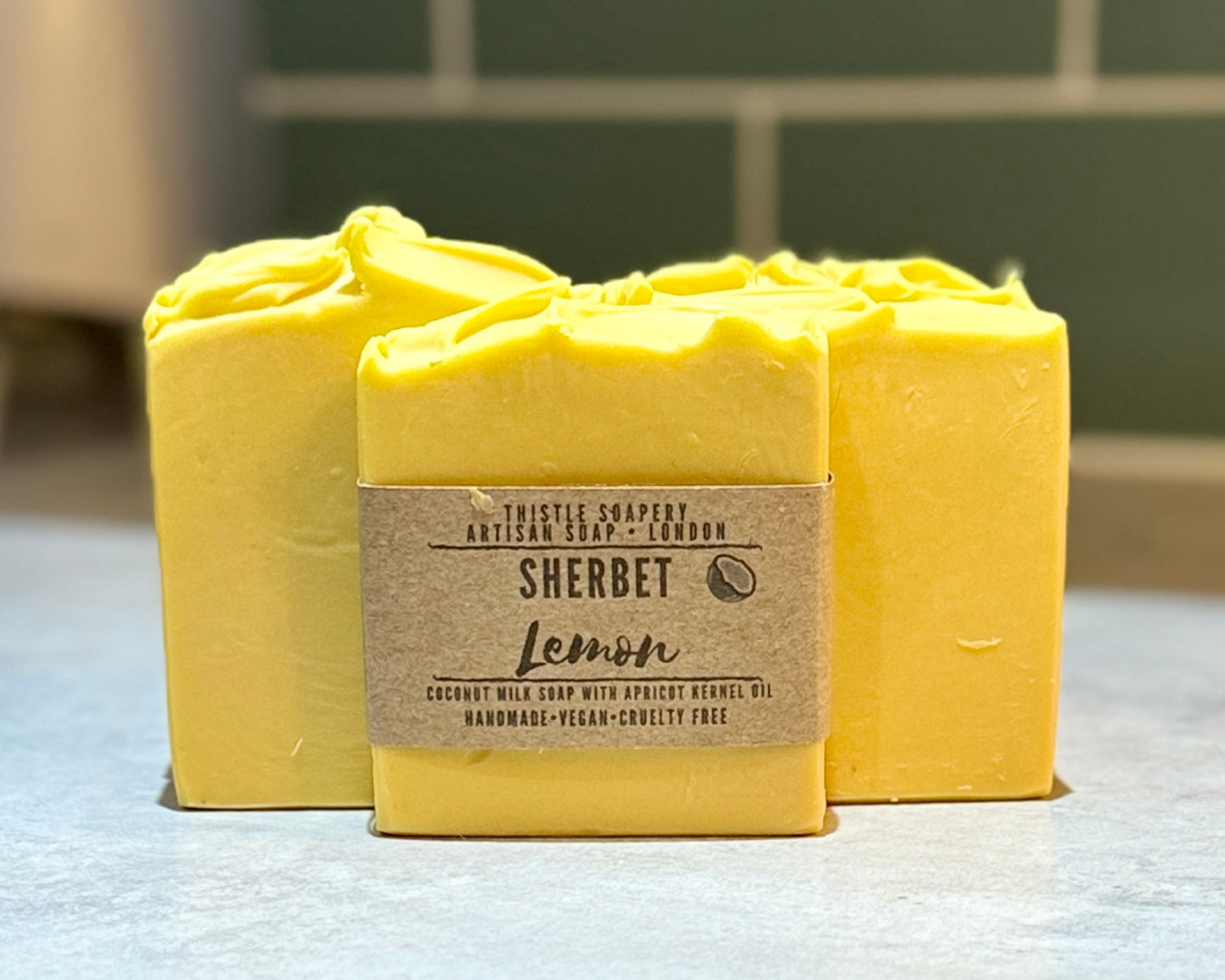 Lemon & Lemongrass Soap • With Coconut Milk and Essential Oils • For Sensitive & Dry Skin