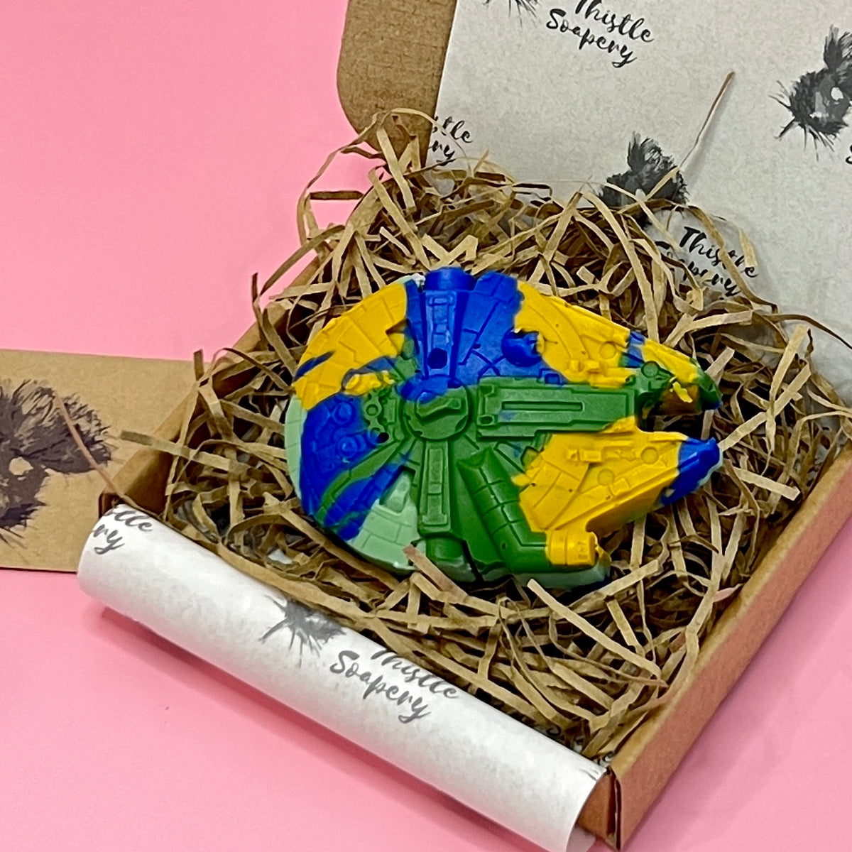 Millennium Falcon Themed Vegan Soap