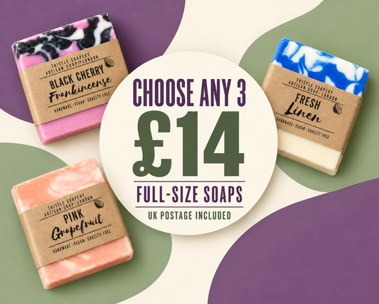 Choose 3 Soaps for £14 - FREE UK Postage