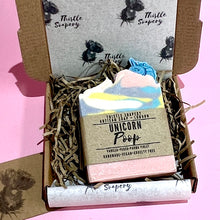 Load image into Gallery viewer, Unicorn Poop Gentle Soap • Vanilla Peach &amp; Parma Violet Fragrance • With Sweet Almond Oil
