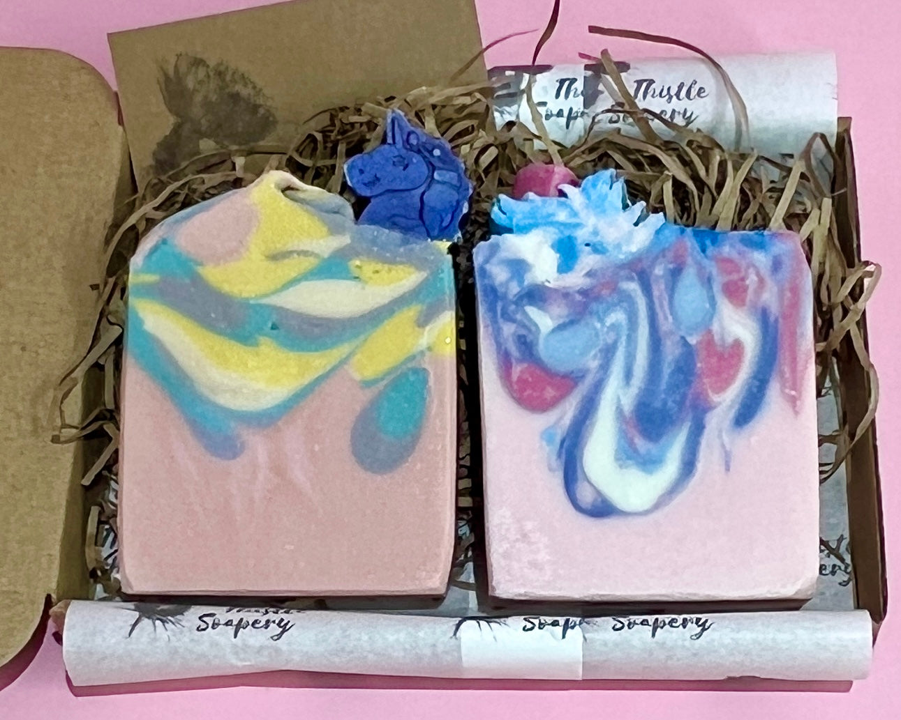 Unicorn Poop & Fairy Fart Gift Set • Sensitive Skin Soap Duo • Letterbox Gift