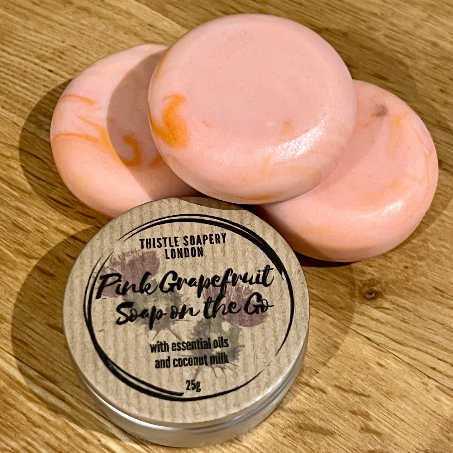 Soap on the Go • Our Bestselling Soaps in Miniature • With Aluminium Travel Tin