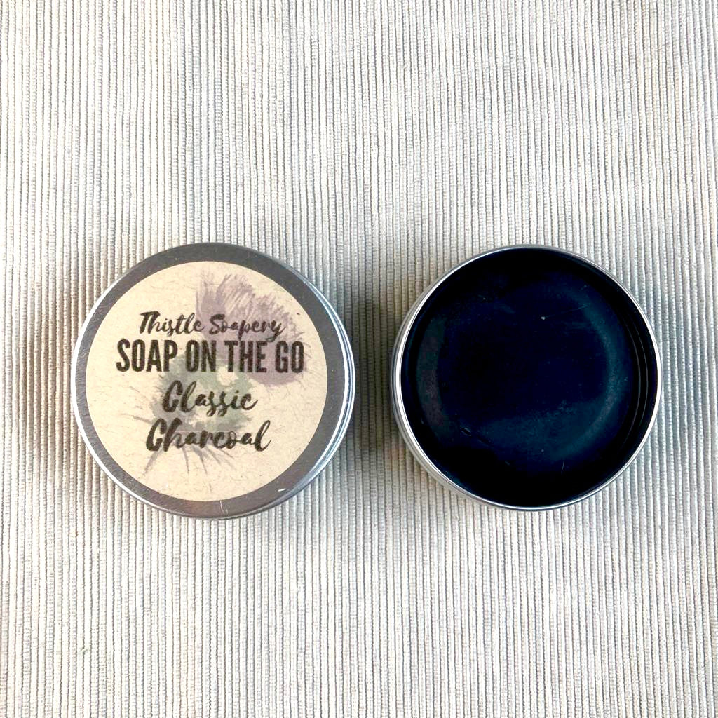 Soap on the Go • Our Bestselling Soaps in Miniature • With Aluminium Travel Tin