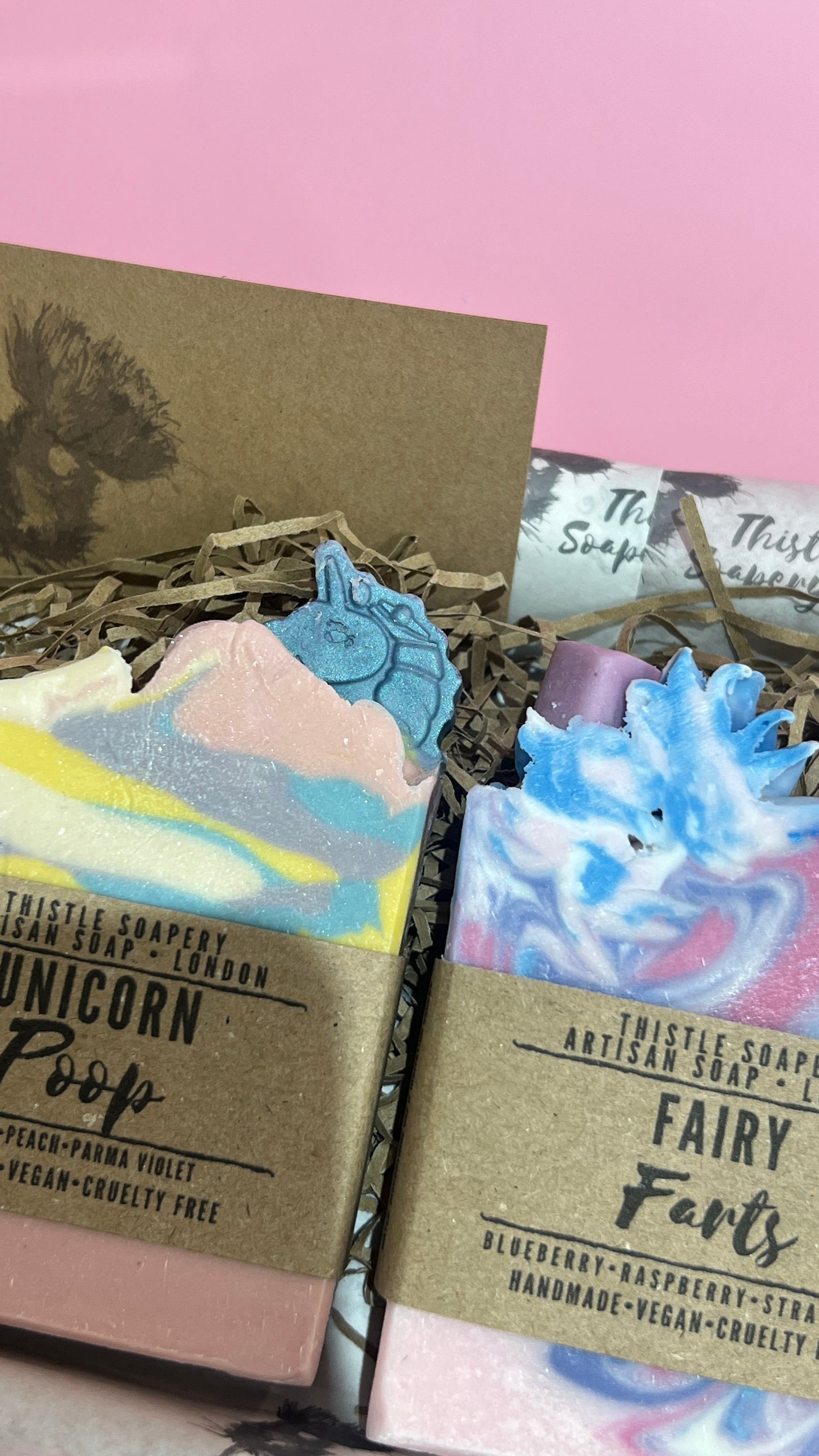 Unicorn Poop Gentle Soap • Vanilla Peach & Parma Violet Fragrance • With Sweet Almond Oil