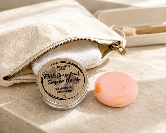 Soap on the Go • Our Bestselling Soaps in Miniature • With Aluminium Travel Tin