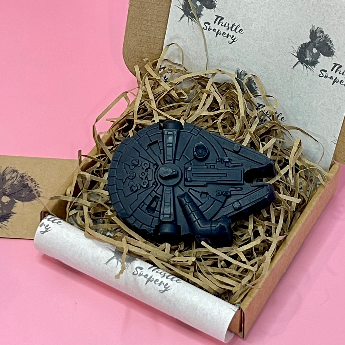 Millennium Falcon Themed Vegan Soap