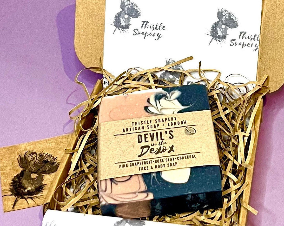 Devil's in the Detox Facial Soap • With Rose Clay and Coconut Milk • For Sensitive Combination Skin