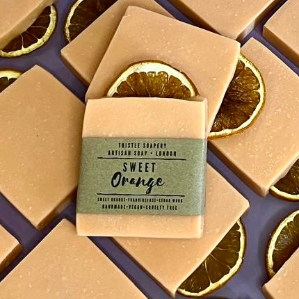 Sweet Orange & Frankincense Soap • With Sweet Almond Oil and Pure Essential Oils