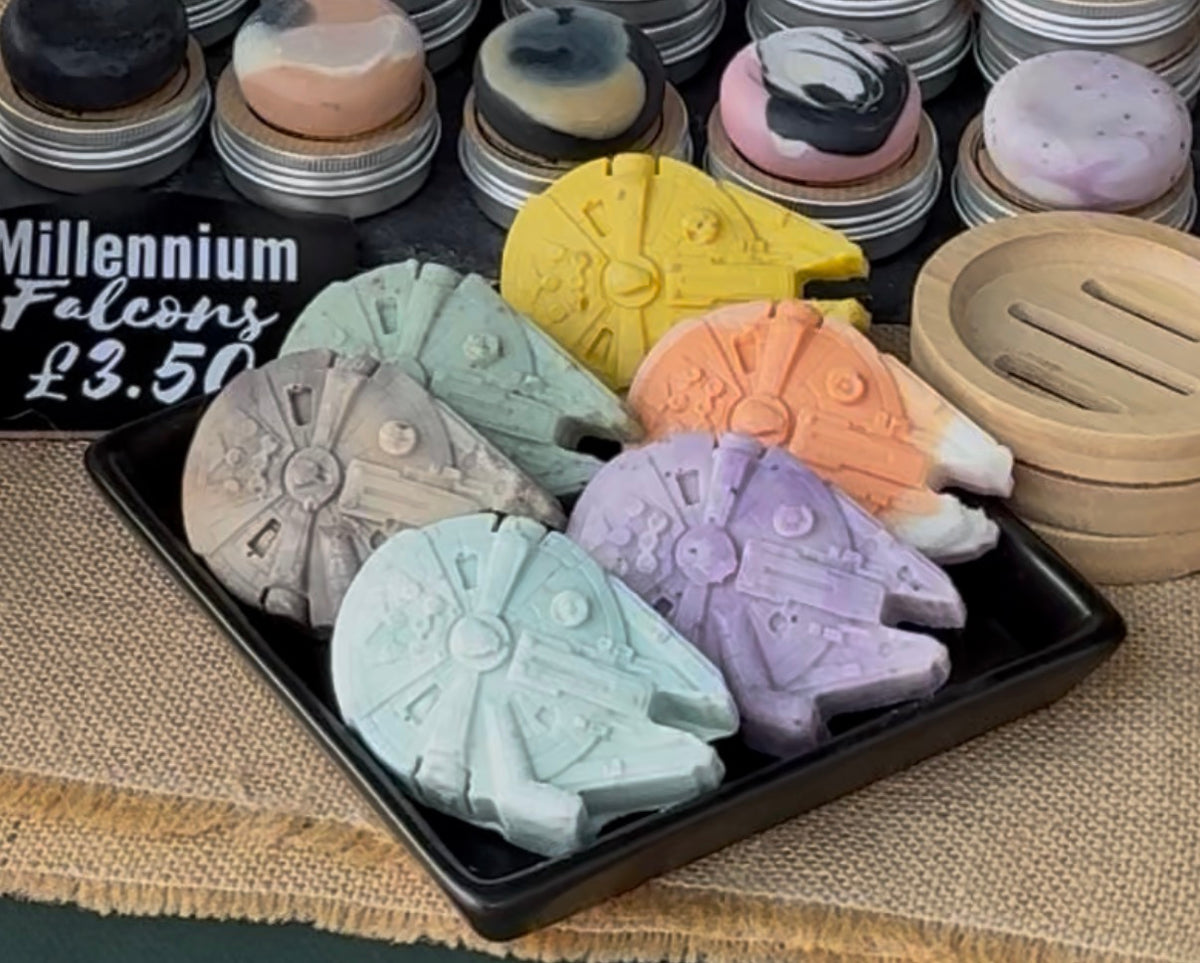 Millennium Falcon Themed Vegan Soap