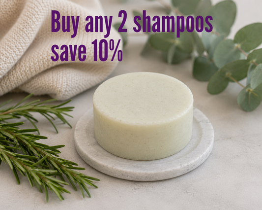 Shampoo for Fine Hair • Rosemary & Eucalyptus • With Kaolin Clay