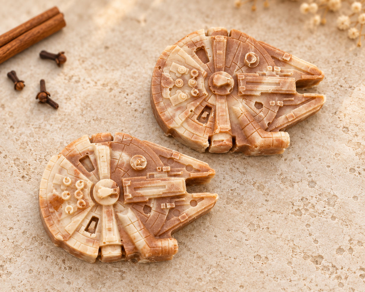 Millennium Falcon Themed Vegan Soap
