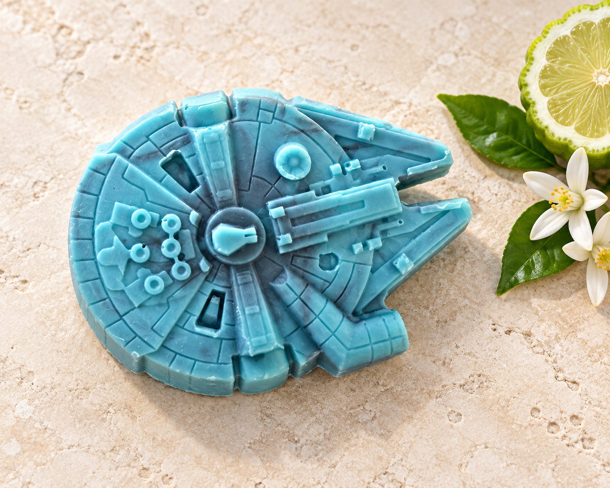 Millennium Falcon Themed Vegan Soap
