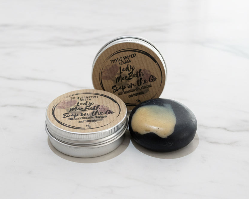 Soap on the Go • Our Bestselling Soaps in Miniature • With Aluminium Travel Tin