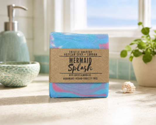 Mermaid Splash Seaspray Fragranced Soap • With Sweet Almond Oil • For Dry Skin