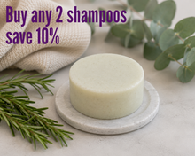 Load image into Gallery viewer, Fine Hair • Plant Based Shampoo • With Rosemary &amp; Eucalyptus Essential Oils
