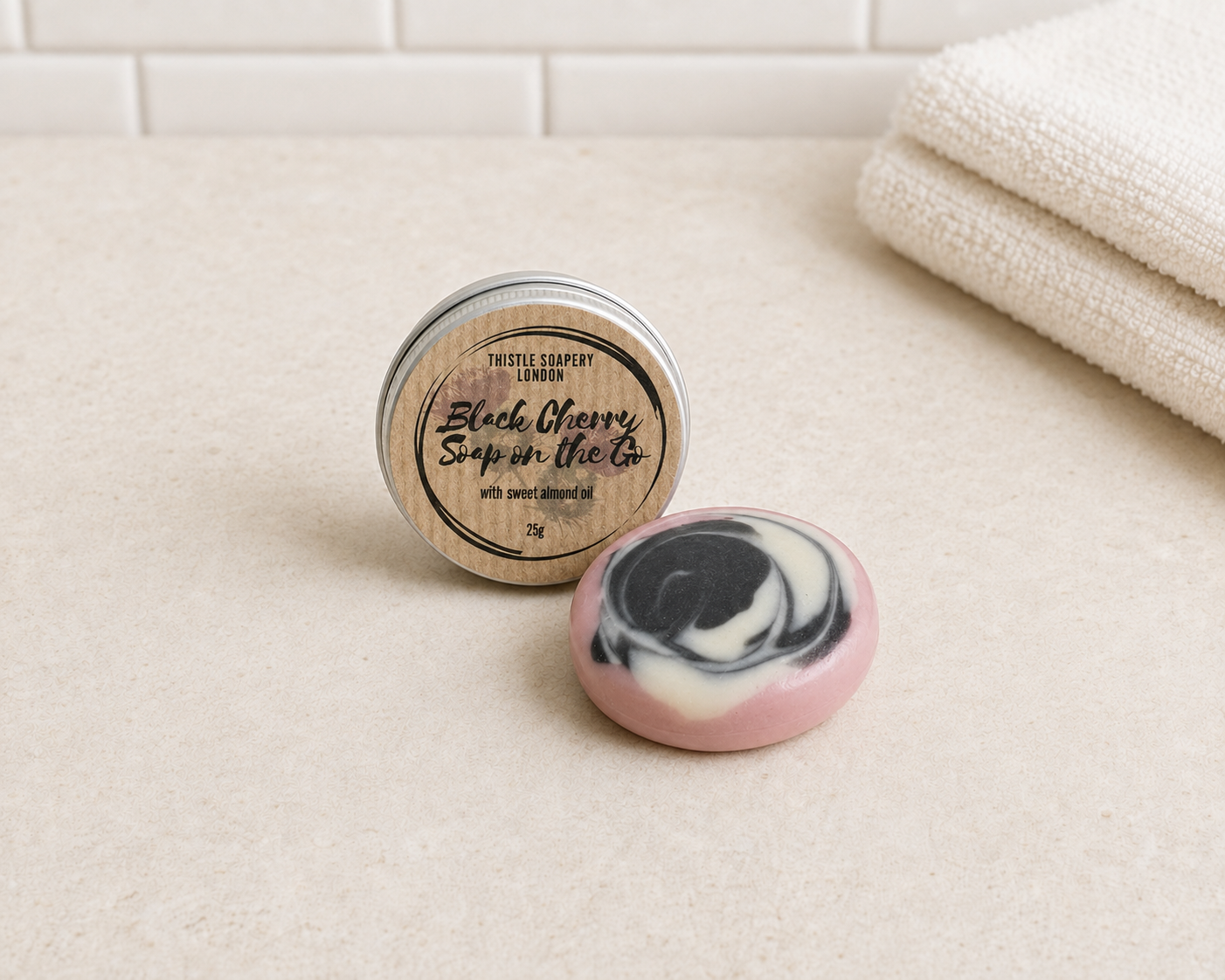Soap on the Go • Our Bestselling Soaps in Miniature • With Aluminium Travel Tin