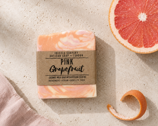 Pink Grapefruit & Passion Seed Oil Soap • With Coconut Milk & Essential Oils • For Sensitive Skin