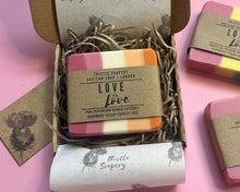 Load image into Gallery viewer, Love is Love- Pride Flag Vegan Soap LGBTQ+

