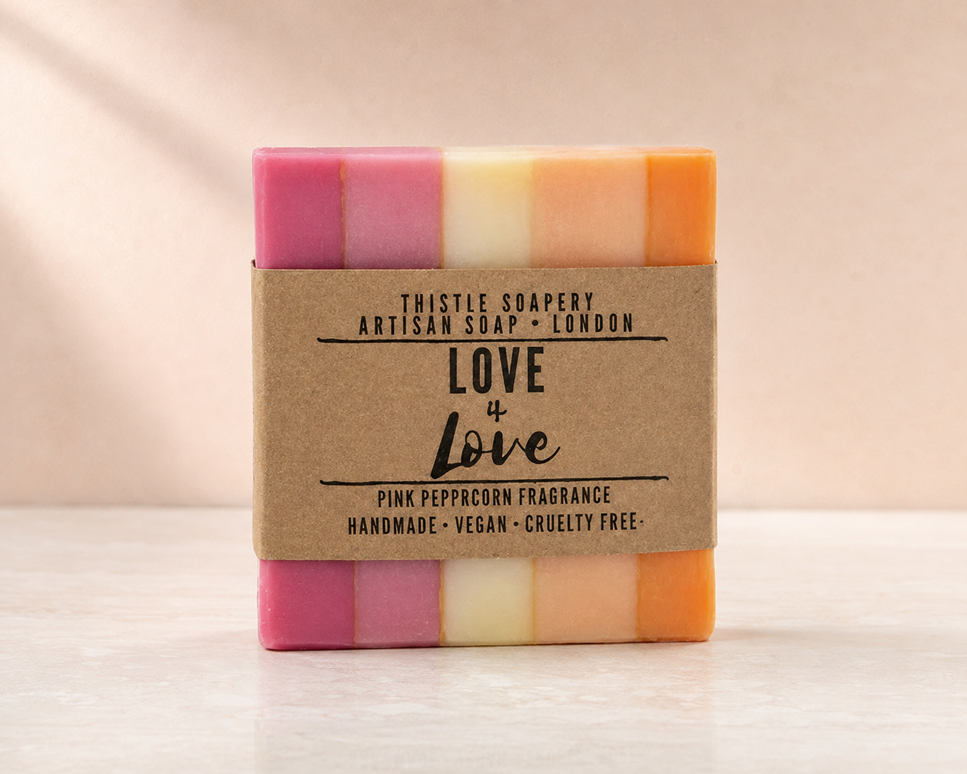 Love is Love • Lesbian Pride Flag Themed Vegan Soap • With Shea Butter and Avocado Oil