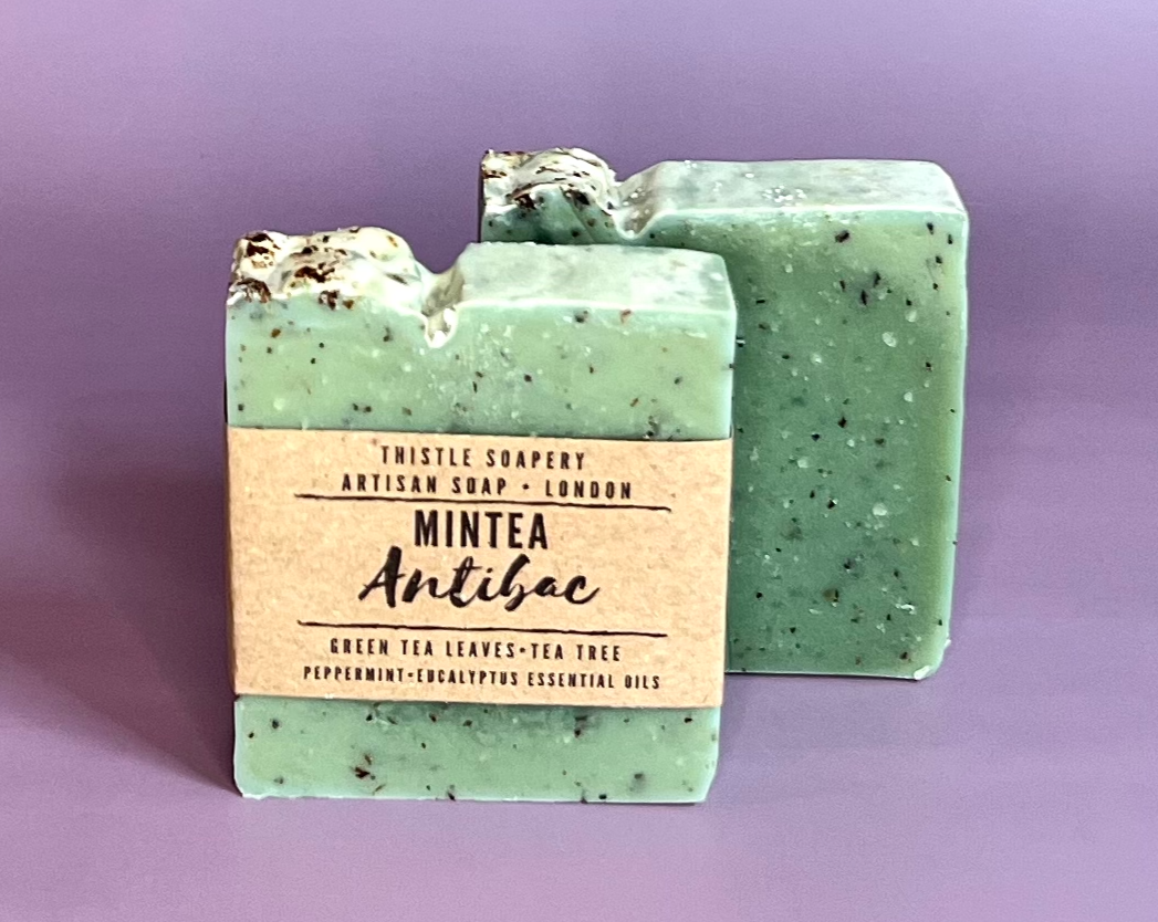 Mintea Antibac Exfoliating Soap • With Brewed Green Tea and Pure Essential Oils