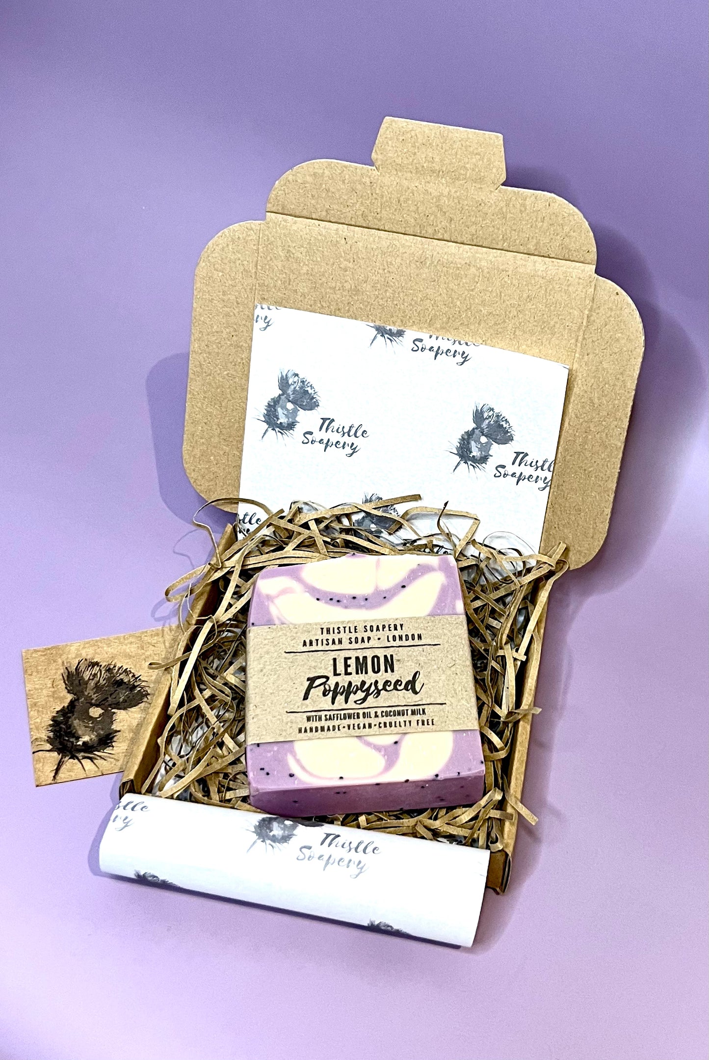 Exfoliating Lemon Poppyseed Soap • With Soothing Safflower Seed Oil • For Sensitive Skin