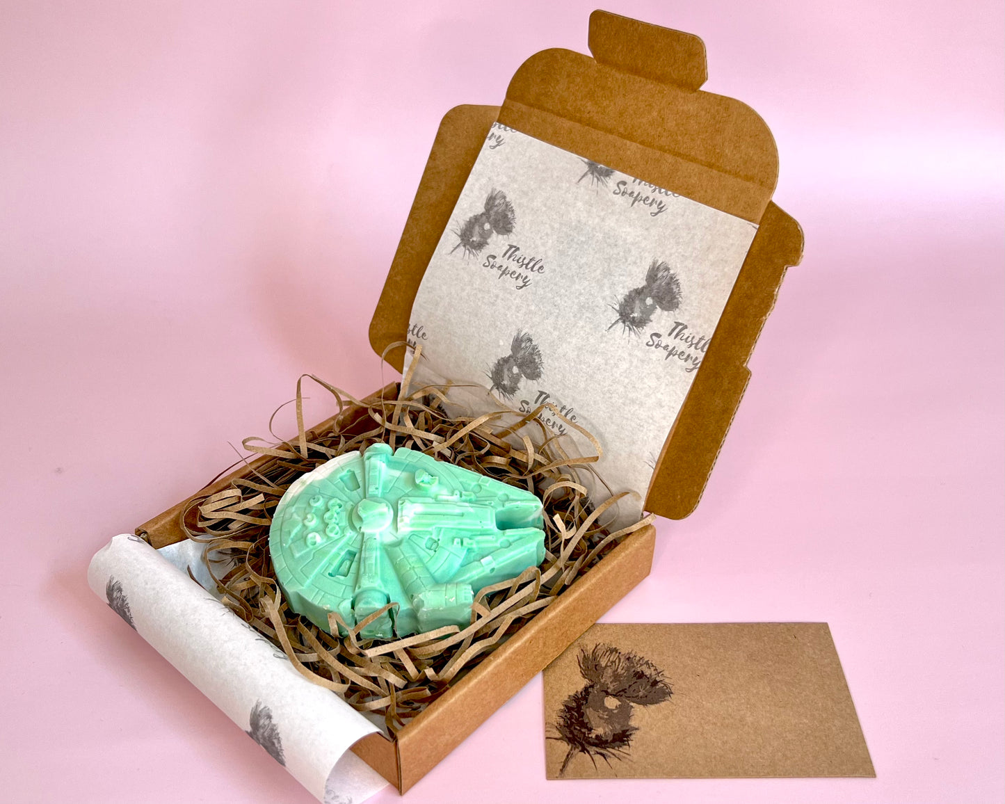 Millennium Falcon Themed Vegan Soap