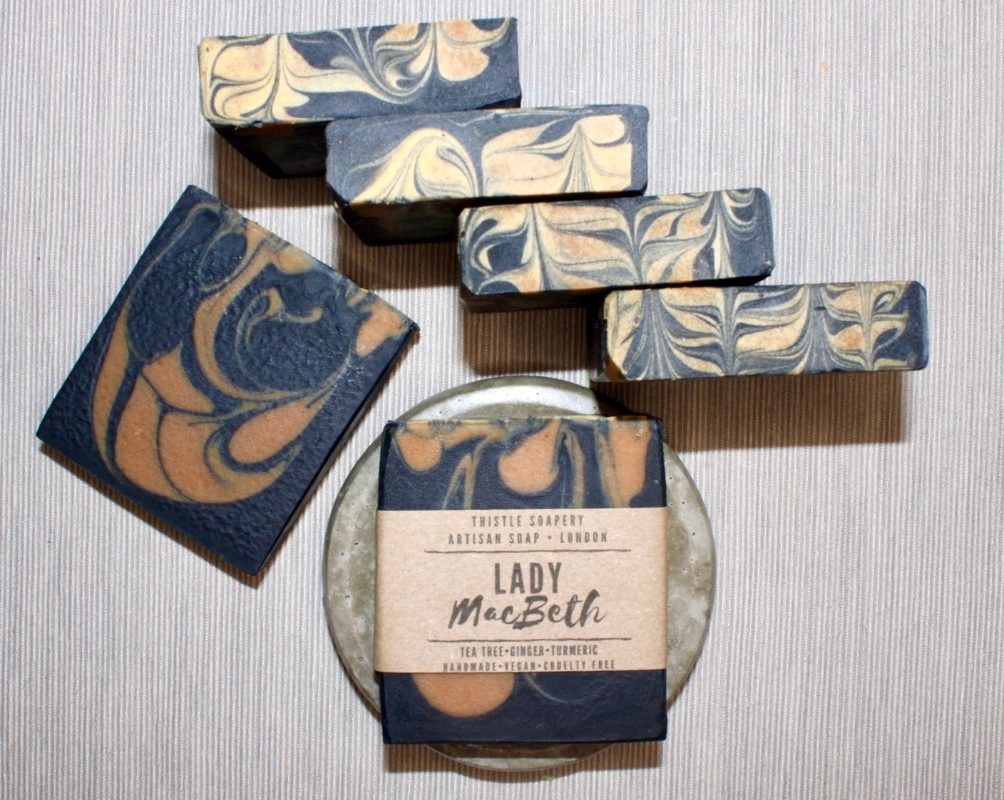 Lady MacBeth Charcoal Facial Soap • Turmeric & Essential Oils • For Breakout Prone Skin