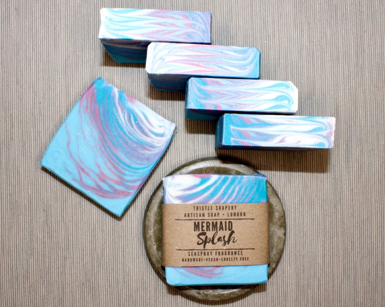 Mermaid Splash Seaspray Fragranced Soap • With Sweet Almond Oil • For Dry Skin