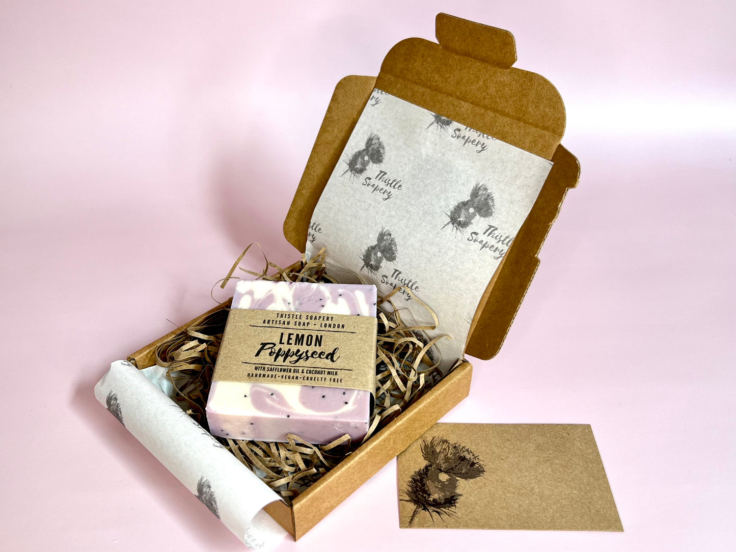 Exfoliating Lemon Poppyseed Soap • With Soothing Safflower Seed Oil • For Sensitive Skin