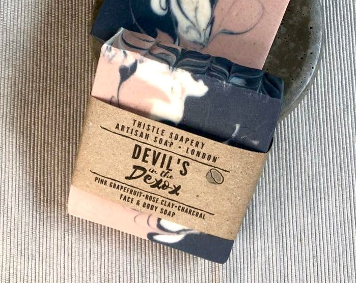 Devil's in the Detox Facial Soap • With Rose Clay and Coconut Milk • For Sensitive Combination Skin